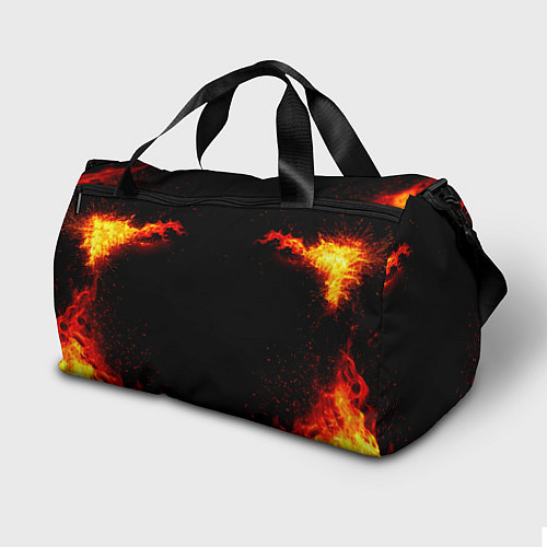 Спортивная сумка Турникмен в огне / 3D-принт – фото 2