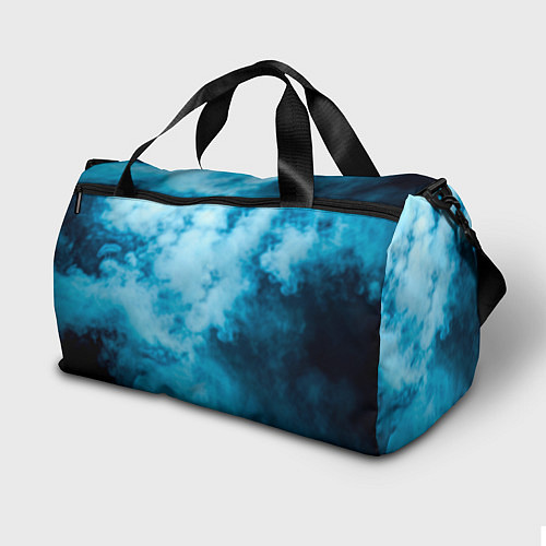 Спортивная сумка Бодибилдер в синем дыму / 3D-принт – фото 2