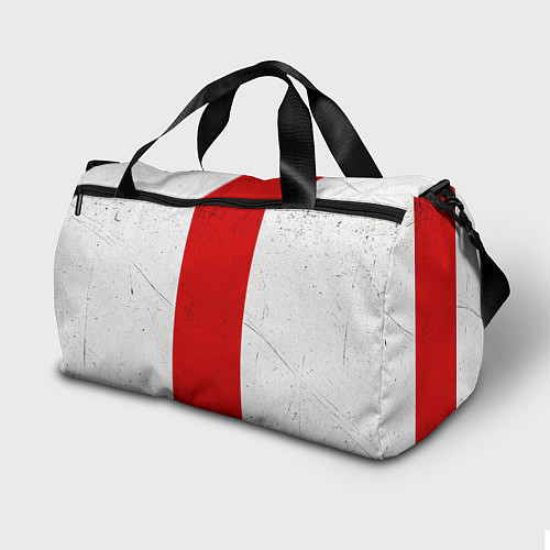 Спортивная сумка Легкоатлет на красно-белом / 3D-принт – фото 2