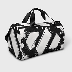 Спортивная сумка Color black white