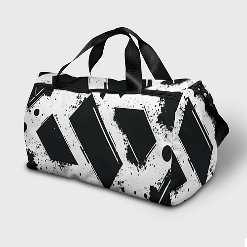 Спортивная сумка Color black white / 3D-принт – фото 2