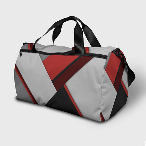 Спортивная сумка Color black red grey / 3D-принт – фото 2