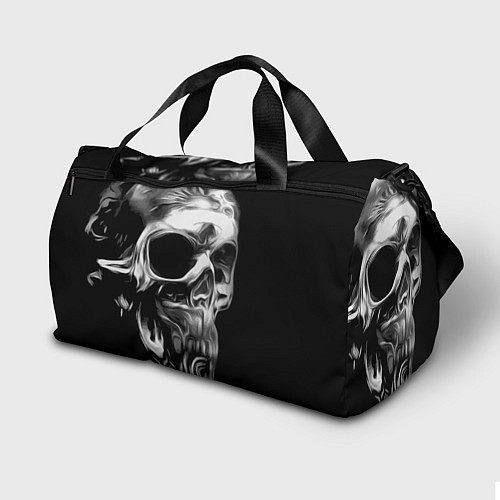 Спортивная сумка Стилизованный череп / 3D-принт – фото 2