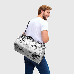 Сумки спортивные Тоттенхэм черно белые краски, цвет: 3D-принт — фото 2