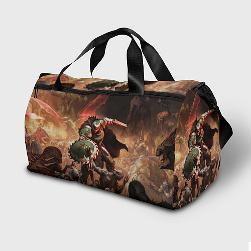 Спортивная сумка Doom dark ages / 3D-принт – фото 2