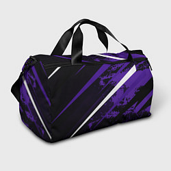 Сумки спортивные Color black purple line, цвет: 3D-принт