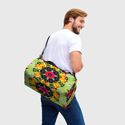 Сумки спортивные Салатовый калейдоскоп, цвет: 3D-принт — фото 2