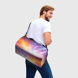 Сумки спортивные Магический фон с молниями и звездами, цвет: 3D-принт — фото 2