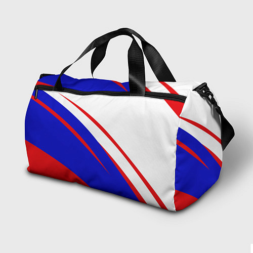 Спортивная сумка Россия бело-сине-красный / 3D-принт – фото 2