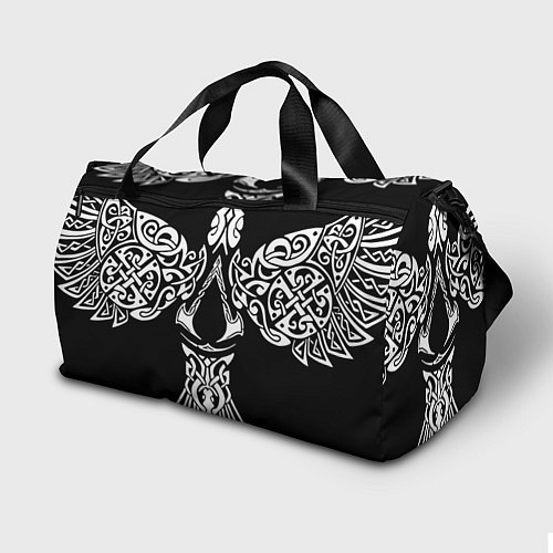 Спортивная сумка Силуэт ворона - Aссасинс Крид / 3D-принт – фото 2