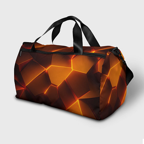 Спортивная сумка Оранжевые объемные пластины / 3D-принт – фото 2
