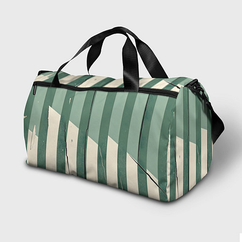 Спортивная сумка Зеленые полосы / 3D-принт – фото 2
