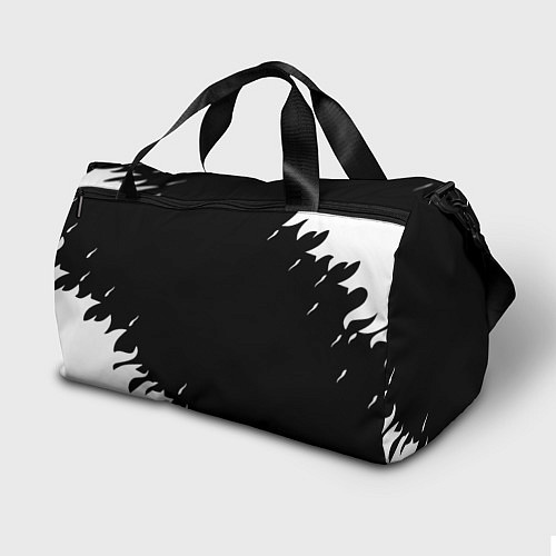 Спортивная сумка Monster energy fire white / 3D-принт – фото 2