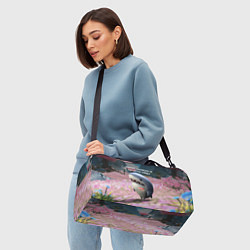 Сумки спортивные Ребят, можно я просто уйду - забавная акула Вика, цвет: 3D-принт — фото 2