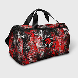 Сумки спортивные Торонто Рэпторс - цветовой хаос, цвет: 3D-принт