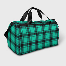 Сумки спортивные Checkered turquoise, цвет: 3D-принт