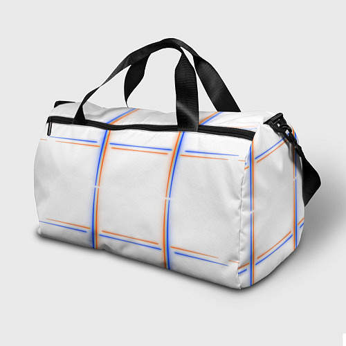 Спортивная сумка Neon white orange blue / 3D-принт – фото 2