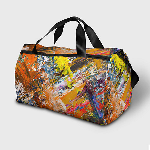 Спортивная сумка Живая Абстракция: Поток Цветов и Форм в Постоянном / 3D-принт – фото 2