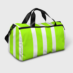 Спортивная сумка Color light green white stripes
