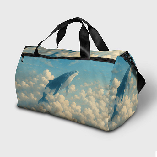 Спортивная сумка Кит в облаках / 3D-принт – фото 2