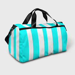 Сумки спортивные Color light blue white lines, цвет: 3D-принт