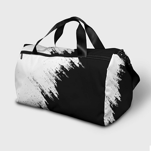 Спортивная сумка Doom штрихи красок черные / 3D-принт – фото 2
