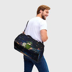 Сумки спортивные МаоМао и Лягушонок Пепе - Монолог Фармацевта, цвет: 3D-принт — фото 2