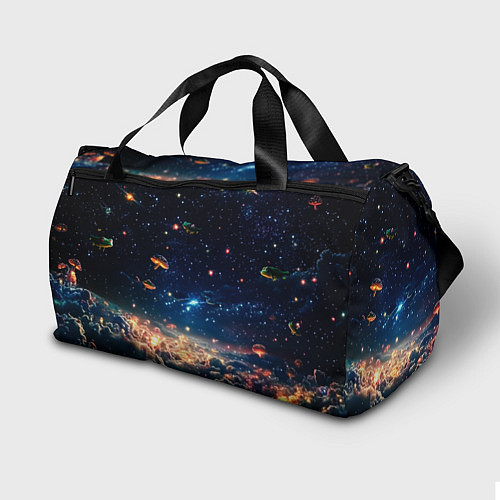 Спортивная сумка МаоМао и Лягушонок Пепе - Монолог Фармацевта / 3D-принт – фото 2