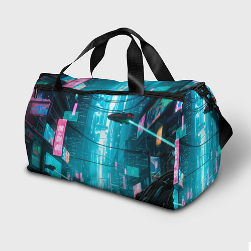 Спортивная сумка Рик-киберпанк / 3D-принт – фото 2