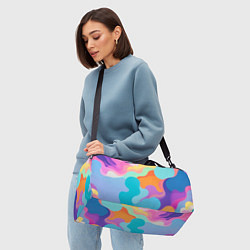 Сумки спортивные Разноцветные красивые облака, цвет: 3D-принт — фото 2