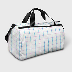 Сумки спортивные Color white blue stripes, цвет: 3D-принт