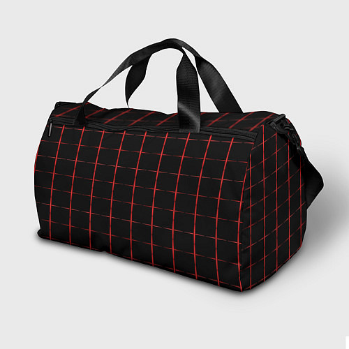 Спортивная сумка Color black red crosses / 3D-принт – фото 2