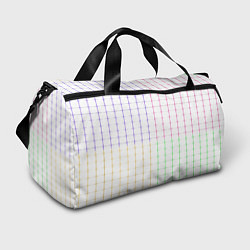 Сумки спортивные Color white multicolored stripes, цвет: 3D-принт