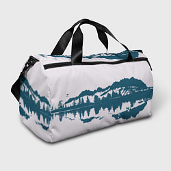 Сумки спортивные Лес и озеро, цвет: 3D-принт