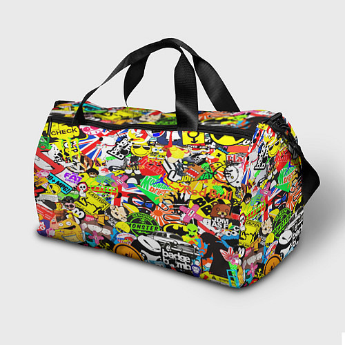 Спортивная сумка Monster energy бренды / 3D-принт – фото 2