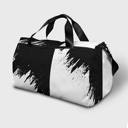 Спортивная сумка Dayz текстура черно белые краски / 3D-принт – фото 2