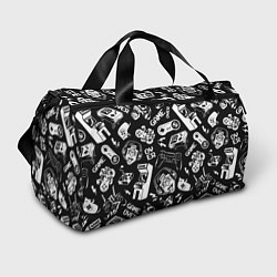 Сумки спортивные Retro gamer pattern, цвет: 3D-принт