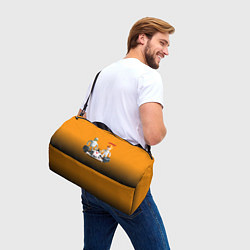 Сумки спортивные Механик Бендер и пилот формулы 1 Фрай, цвет: 3D-принт — фото 2
