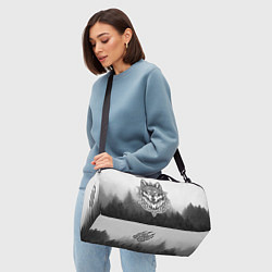 Сумки спортивные Волк в кельтском стиле и лес, цвет: 3D-принт — фото 2