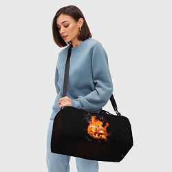 Сумки спортивные Горящая тыква джек, цвет: 3D-принт — фото 2