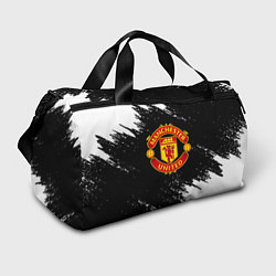 Сумки спортивные Манчестер Юнайтед белые краски, цвет: 3D-принт