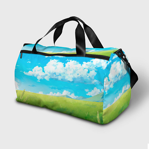 Спортивная сумка Слоненок с цветочком / 3D-принт – фото 2