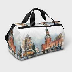 Сумки спортивные Новогодний Кремль, цвет: 3D-принт