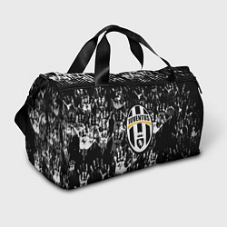 Сумки спортивные Ювентус текстура руки краски, цвет: 3D-принт