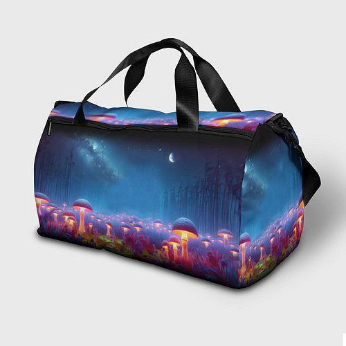 Спортивная сумка Шрек бравый космонавт - неоновое свечение / 3D-принт – фото 2