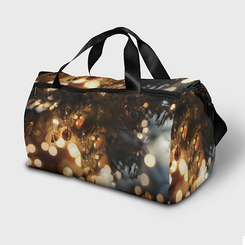 Спортивная сумка Лошадка под новогодней елкой / 3D-принт – фото 2