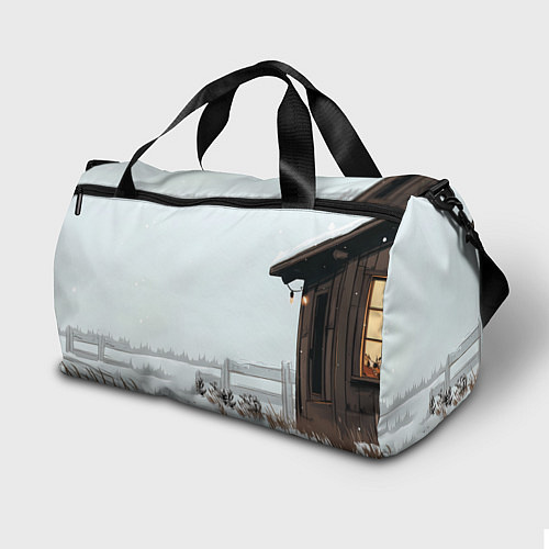 Спортивная сумка Лошадка везет новогодние подарки / 3D-принт – фото 2