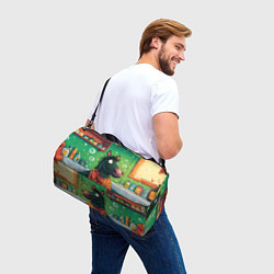 Сумки спортивные Лошадь моется в ванной, цвет: 3D-принт — фото 2