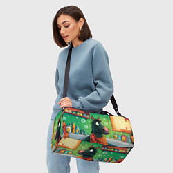 Сумки спортивные Лошадь моется в ванной, цвет: 3D-принт — фото 2