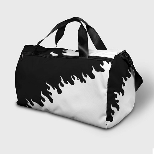 Спортивная сумка Ювентус огонь текстура / 3D-принт – фото 2